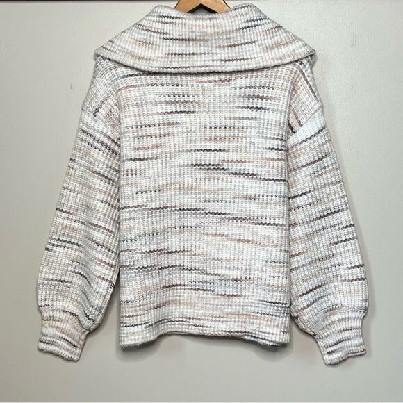 Christopher & Banks Space Dyed Shaker Stitch Zip Front Cardigan Sweater Size XL - Picture 6 of 15